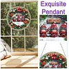 2D Flat DIY Xmas Wreath Diamond Art Pendant Double-Sided Diamond Painting Set