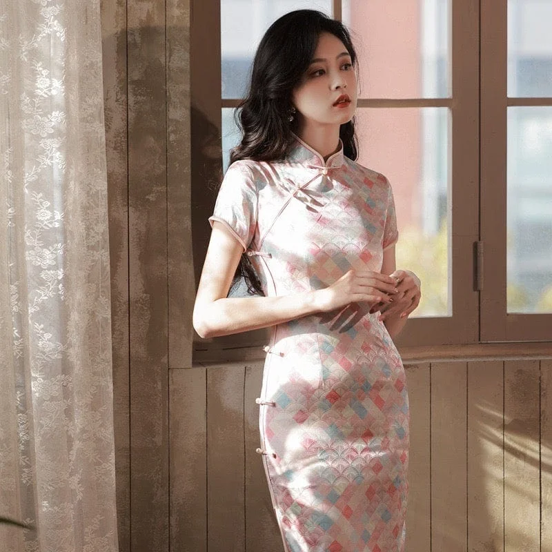 Summer collection, modern midi Qipao