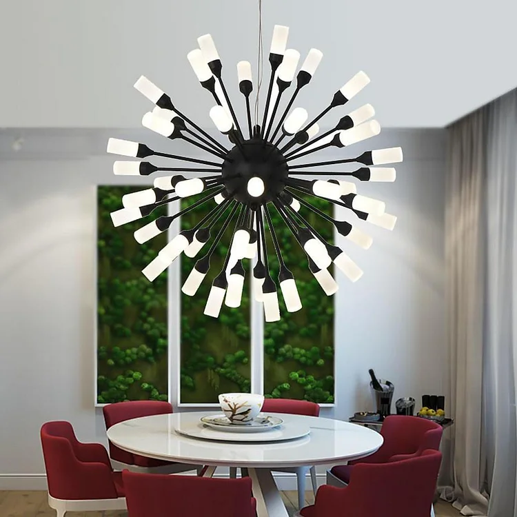 Novelty Cluster Globe Design Chandelier Light Metal Acrylic Ceiling Light - Appledas