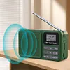 Portable DAB+ Digital Radio Bluetooth-Compatible Solar/Rechargable FM Radio