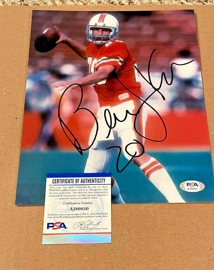 BERNIE KOSAR SIGNED MIAMI HURRICANES 8X10 Photo Poster painting PSA/DNA CERTIFIED