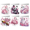 uk.everydayedeals 6Pcs DIY Diamond Painting Greeting Card - Animals