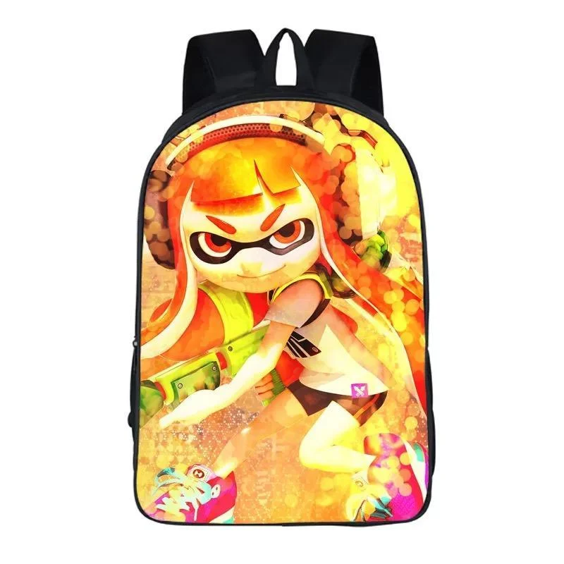 Buzzdaisy Game Splatoon #11 Backpack School Sports Bag For Children Kids Birthday Gift