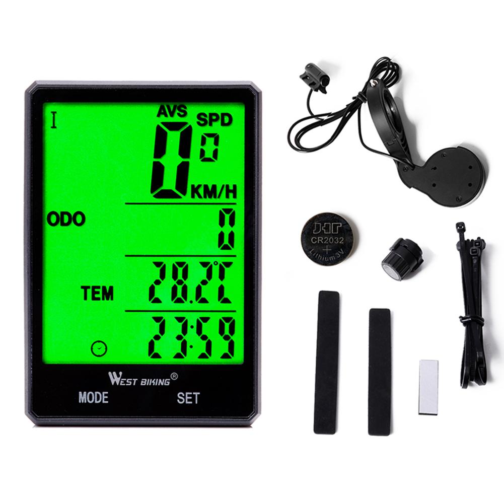 

WEST BIKING Bicycle Computer Rainproof Wireless Wired Speedometer Odometer, 501 Original