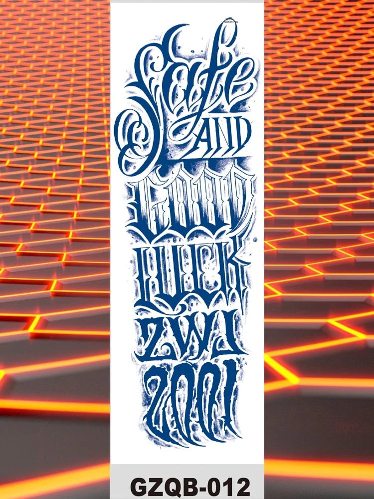 Temporary Flower Full Arm Tattoos Stickers Indian Wolf Dragon Navigator Totem Juice Ink Men Women Girl Leg Fake Tatoo Hot Sale