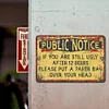 Public Notice - Metal Tin Signs(8*12Inch/12*16Inch) - Bar