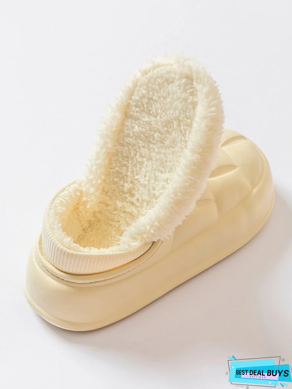Waterproof Couple EVA Fleece Home Slippers