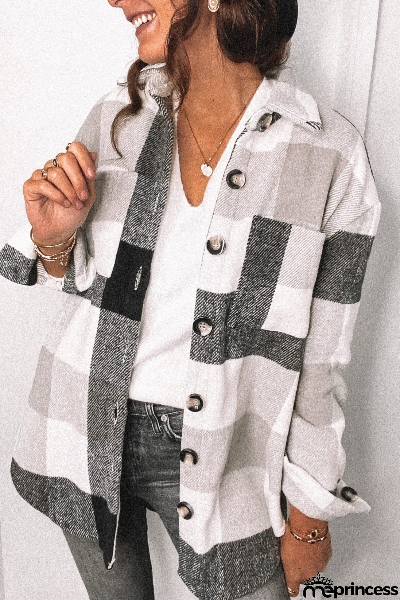 Plaid For Days Button Jackets