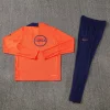 Barcelona 25-26 1/4 Zip Tracksuit Player Version T90- Orange Chandal