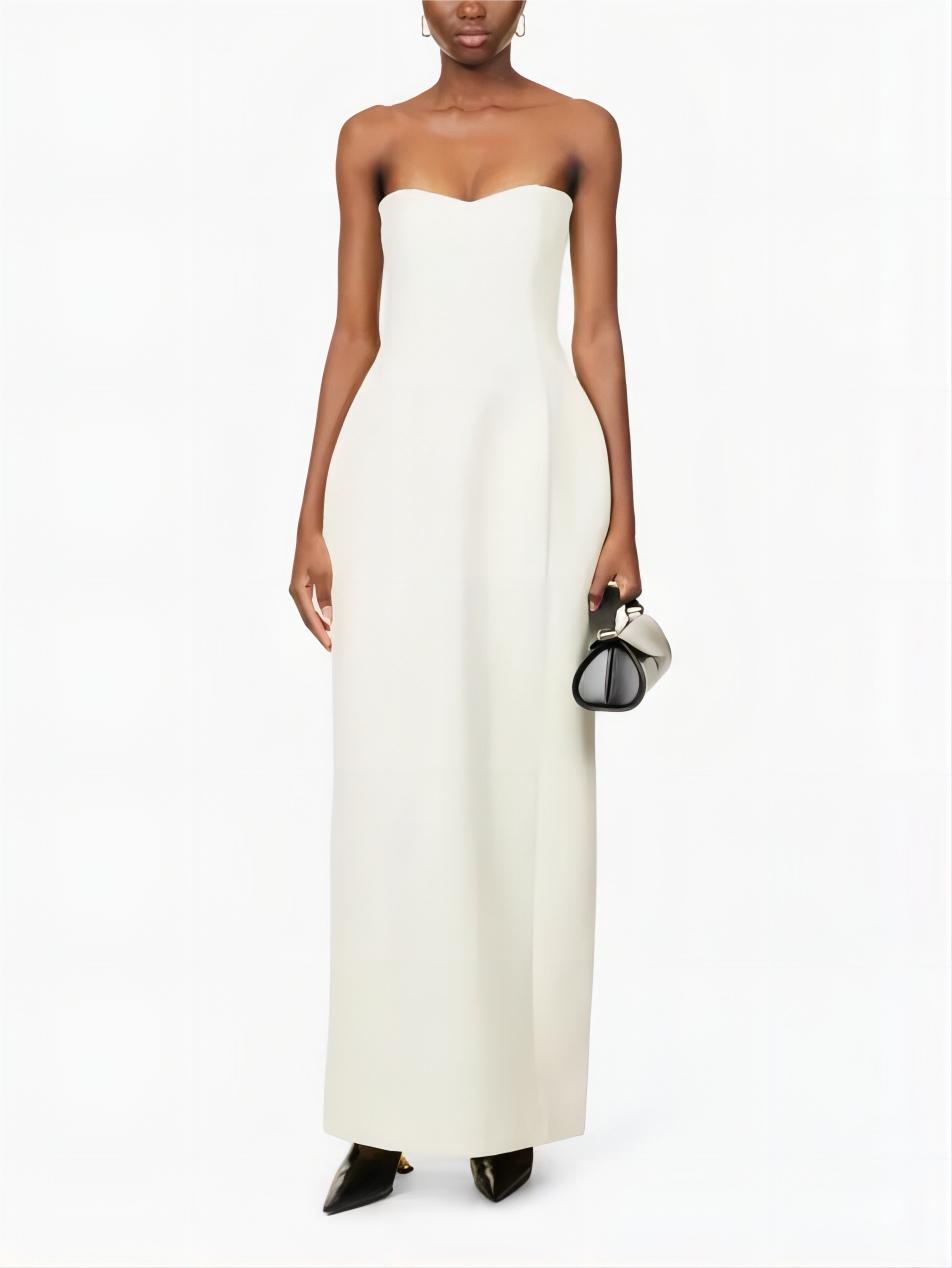 SCULPTED STRAPLESS MAXI DRESS main image 1