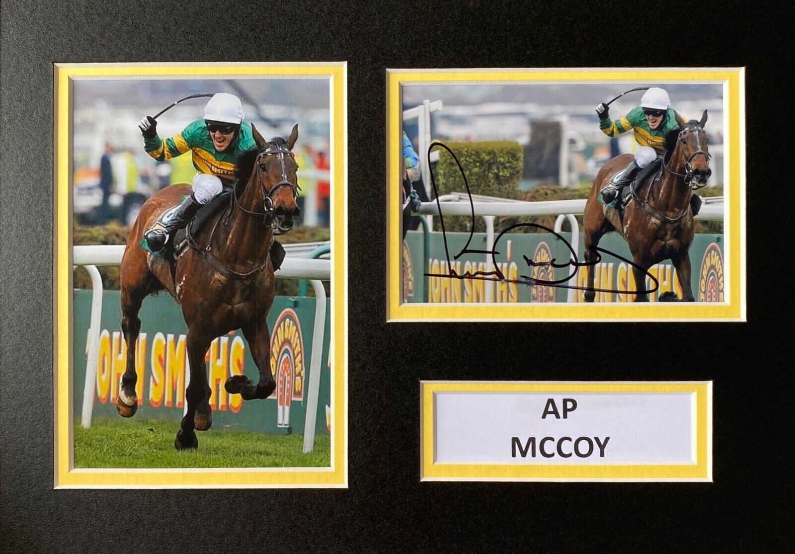 AP MCCOY HAND SIGNED A4 Photo Poster painting MOUNT DISPLAY DON'T PUSH IT AUTOGRAPH 1