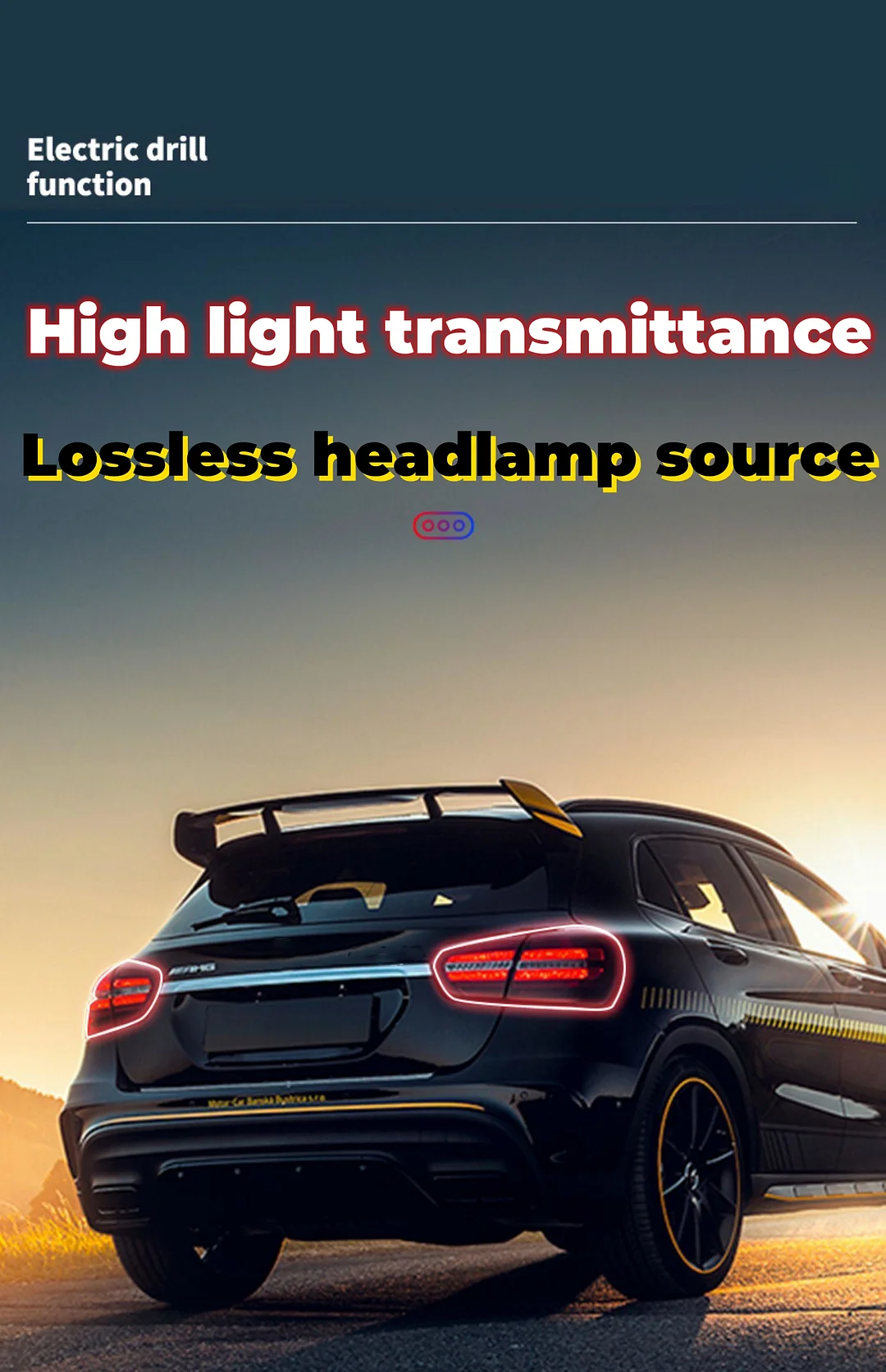 Highly transparent frosted removable color-changing film for car lights