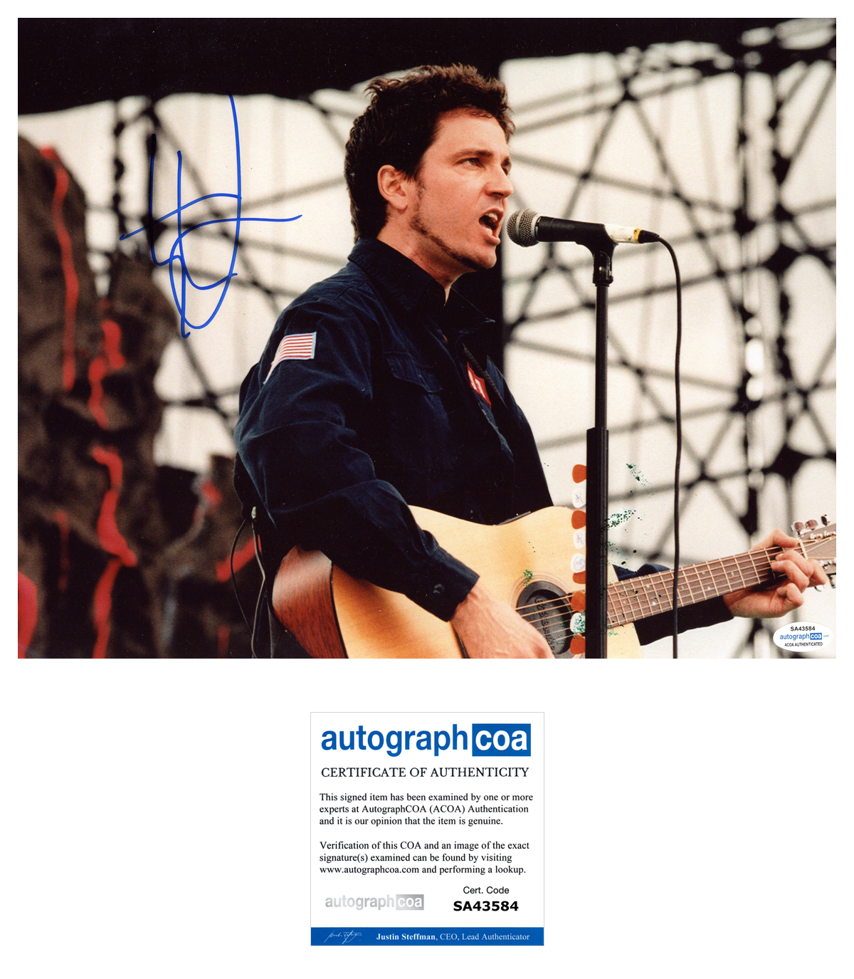 Stephan Jenkins Signed Autographed 11x14 Photo Poster painting Third Eye Blind ACOA COA