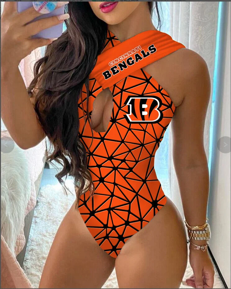 Cincinnati Bengals
Limited Edition Criss Cross Sexy One-Piece Swimsuit