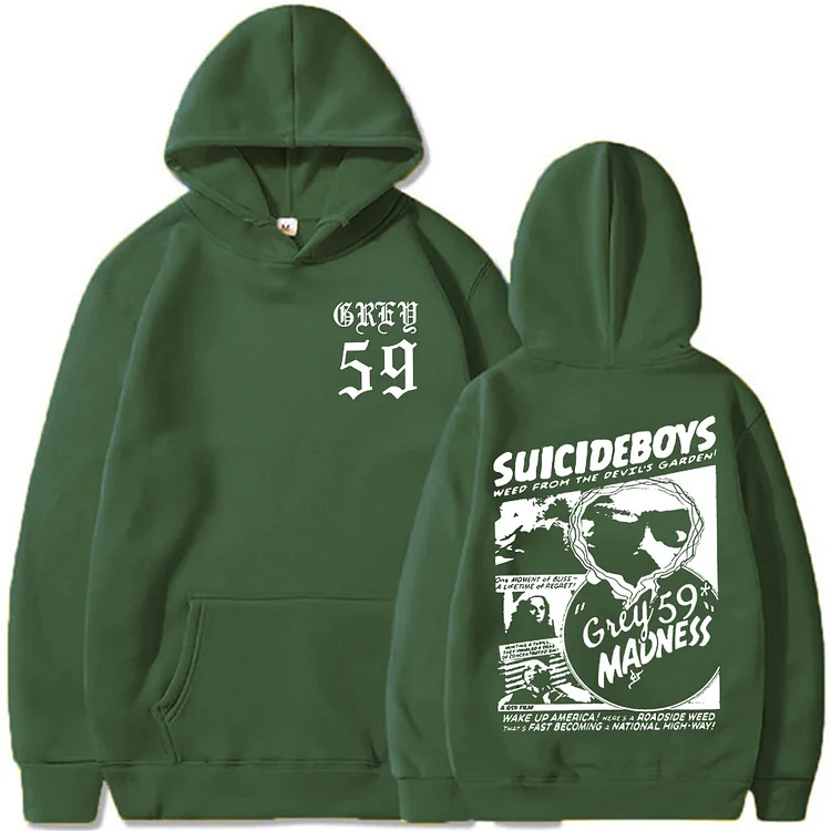 Suicideboys G59 Hoodie Suicideboys Letter Printed Pullover Streetwear at Hiphopee