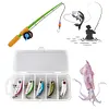 5pcs Mixed Colors Minnow Fishing Lures Artificial Hard Bait Wobbler Fishing Bait