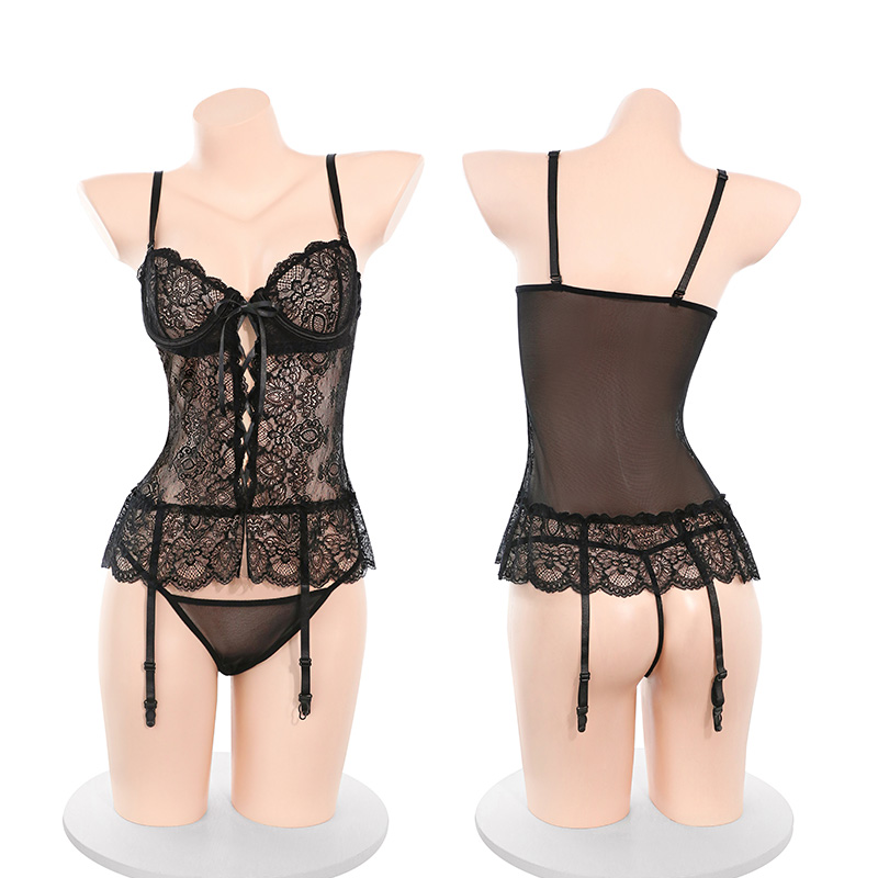 Lovingerie - Corset Lace Lingerie With Underwire