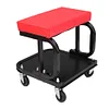 Ynredee Rolling Creeper Seat,Mechanic Stool,Garage Shop Stool on Wheels with Padded Seat & Tool Tray Storage,330 LBS Capacity, Heavy Duty Mechanic Chair Car Detailing Creeper for Workshop,Home