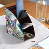 DIY Diamond Painting Kit Triangle Shaped Organizer Box Lake Butterfly Wooden Box