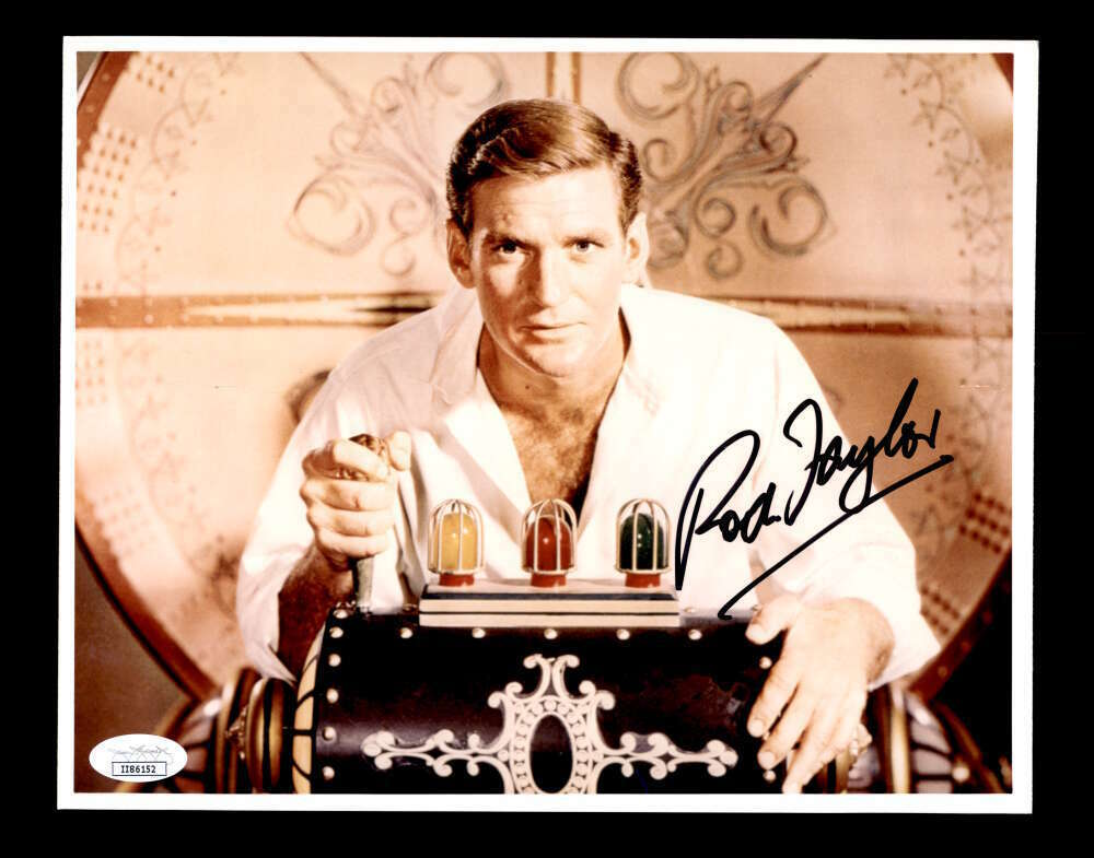 Rod Taylor JSA Coa Hand Signed 8x10 Time Machine Photo Poster painting Autograph