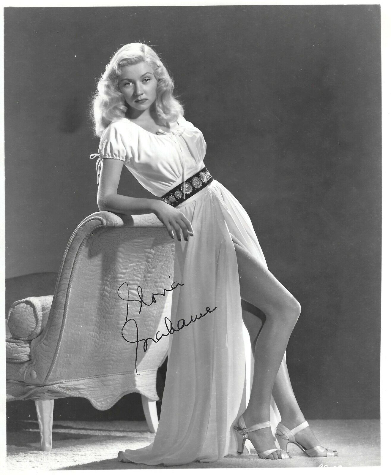 GLORIA GRAHAME SIGNED 8x10 Photo Poster painting UACC & AFTAL RD AUTOGRAPH IT'S A WONDERFUL LIFE