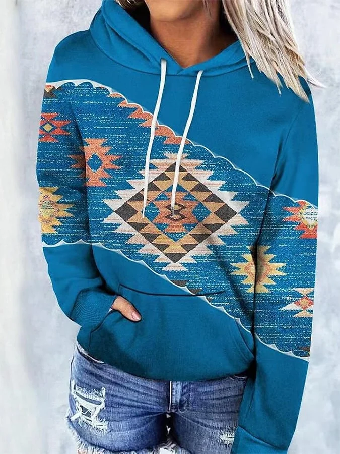 Vintage Western Print Sweatshirt