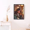 (40*60cm)Girl and Giraffe - Round AB Drill Diamond Painting