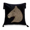 Horse Velvet Home Living Creative Cushion Pillow Cover