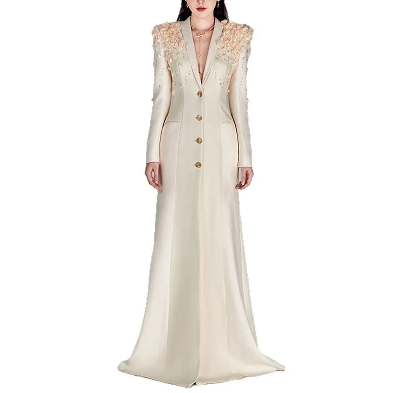 Nigikala Nigikala New Star Fashion Heavy Industry Nail Bead Three-Dimensional Flowers Green Fruit Collar Dress Dress Dress Dress