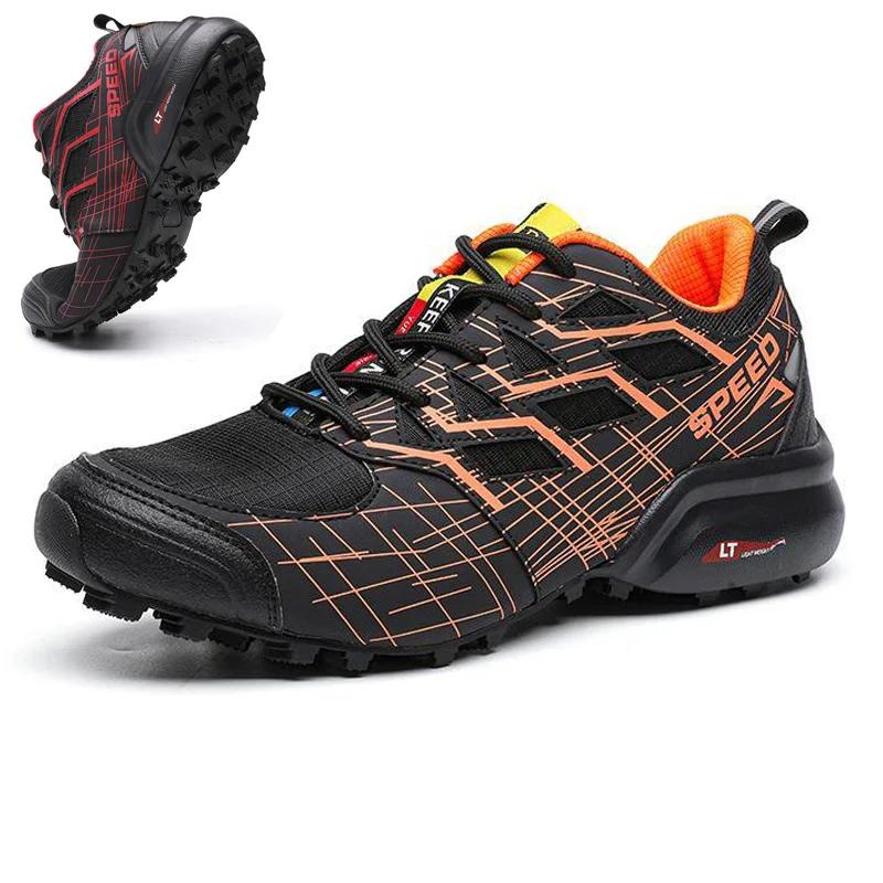 Men's Stitching Color Non-slip Wear-resistant Outdoor Hiking Shoes