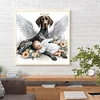 Diamond Painting-DIY Full Round Drill Angel Baby And Dog