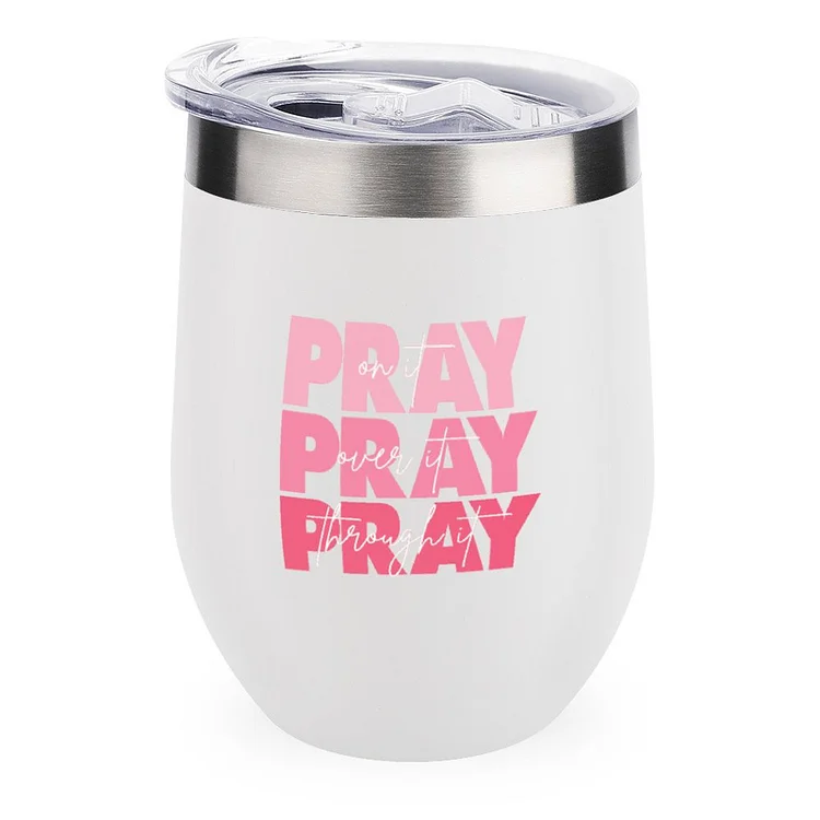 Pray On It Stainless Steel Insulated Cup - Heather Prints Shirts
