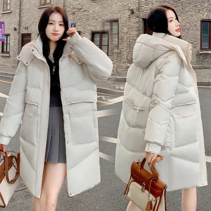 Toloer Cotton Jacket Women's Winter Jacket Cotton-Padded Jacket 2024 New Burst Plus Thick Autumn And Winter Oversize Long Korean Department-Outfit Ideas