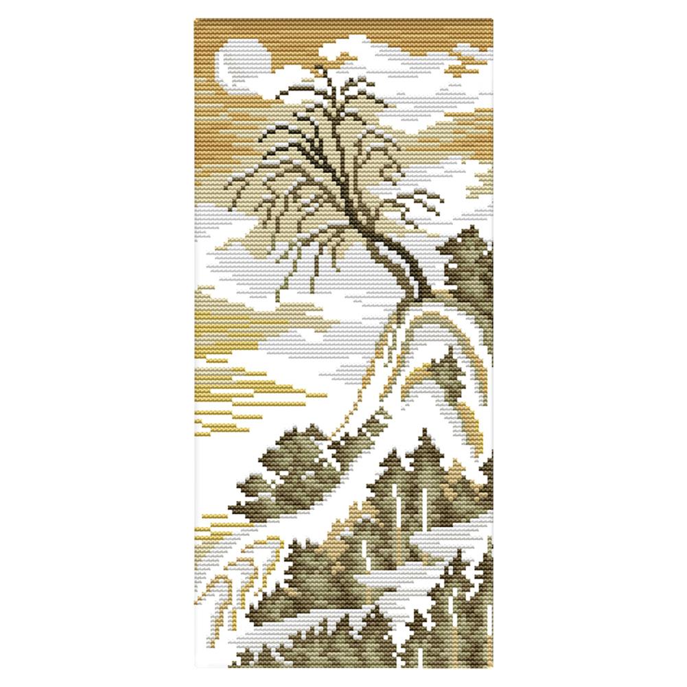 

Moonlight - 14CT Stamped Cross Stitch - 17*35cm, 501 Original