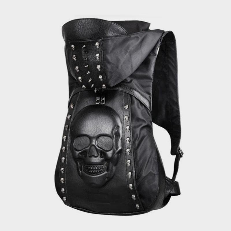 Dark Skull Hooded Backpack