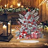 (US Local)Snow Xmas Tree DIY Table Top Diamond Painting Desktop Ornaments Kit