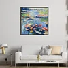 Monet'S Water Lilies-14CT Stamped Cross Stitch Egyptian Cotton 74*74cm/29.13*29.13in (Big Size) tapestrymarket