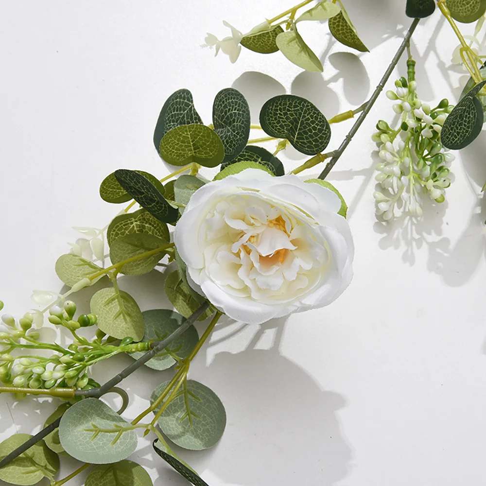 Mori simulation small eucalyptus rose rattan ornaments living room decoration