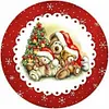 Christmas Tree Bear-18CT Stamped Cross Stitch 20*20cm tapestrymarket
