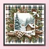 Winter Cabin-11CT Stamped Cross Stitch 40*40cm/15.75*15.75in tapestrymarket
