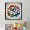 Colored Musical Notes-11CT Stamped Cross Stitch 40*40cm/15.75*15.75in