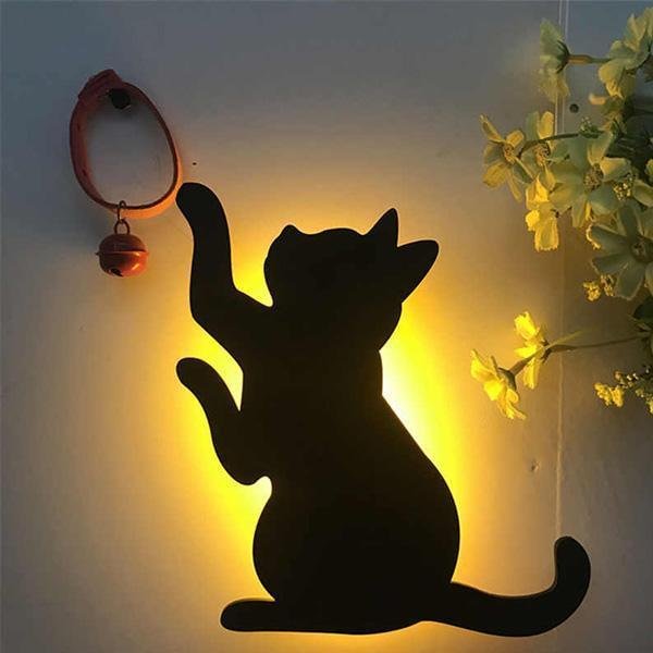 Sound Activated Cat Night Light (Various Designs)
