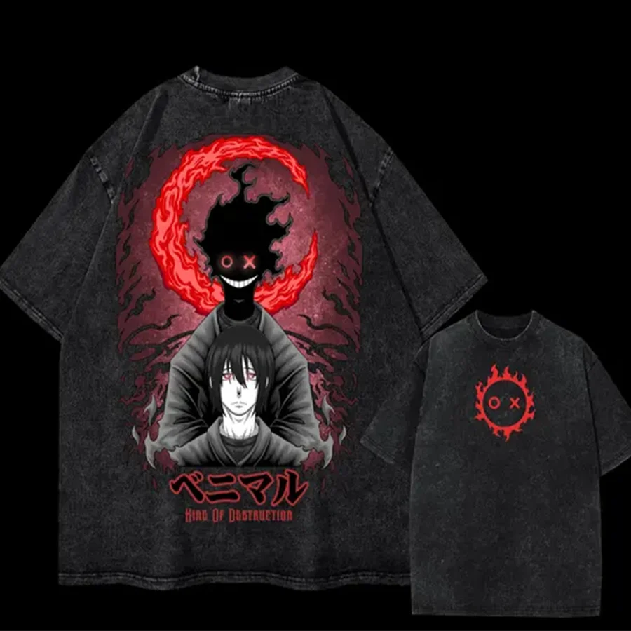 Fire Force Printed Unisex Washed T-Shirt
