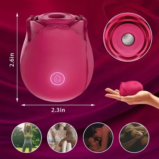 Double Rose Pleasure Set - Ros&eacute;Trio Thrusting Massager