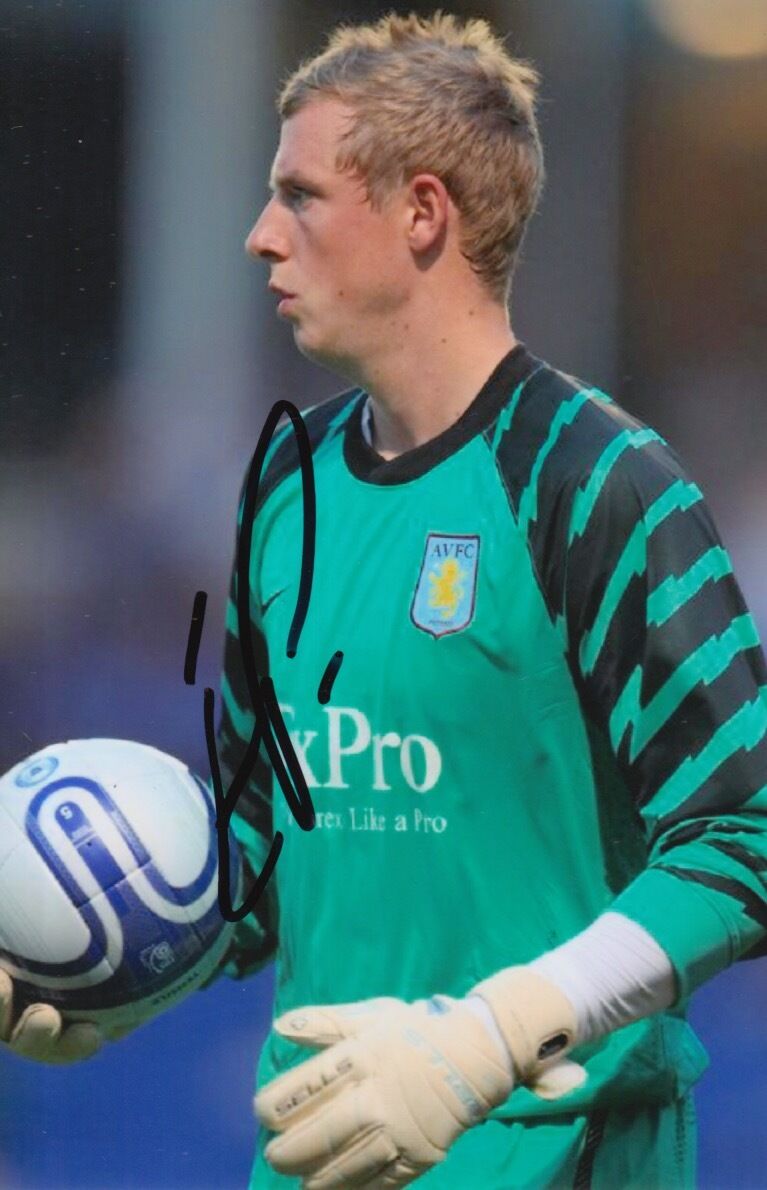 ASTON VILLA HAND SIGNED ELLIOT PARISH 6X4 Photo Poster painting.