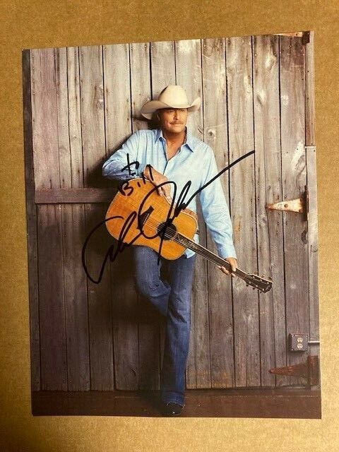 Alan Jackson Autographed 8 1/2 x 11 Stunning Photo Poster painting with COA