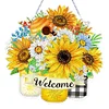 Diamond Painting Double Sided Acrylic Sunflower Bouquet Hanging Diamond Art Kits