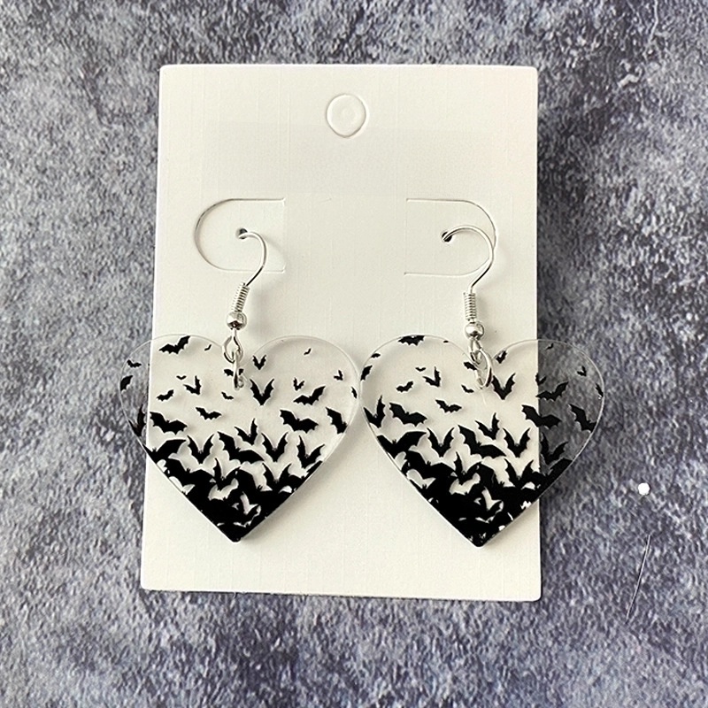 1 Pair Modern Style Streetwear Bat Arylic Drop Earrings