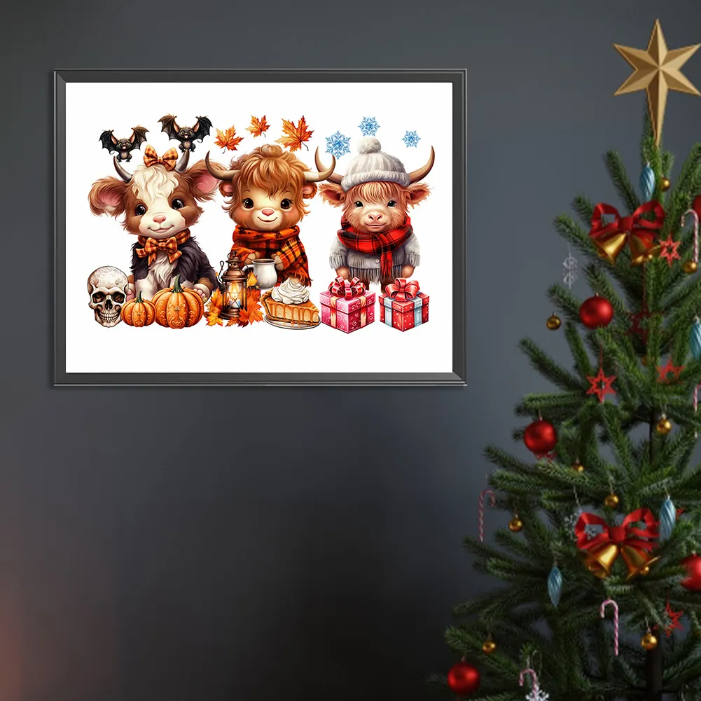 Diamond Painting - Full Round Drill - Halloween Yak(Canvas|40*30cm)