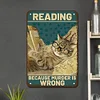 (Multi Style)Black Cat Plays Basketball - Metal Tin Signs(8*12Inch/12*16Inch) - Animal